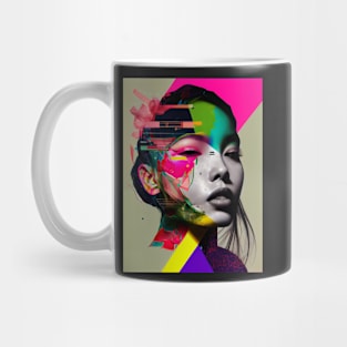 Modern woman in pop-art style Mug